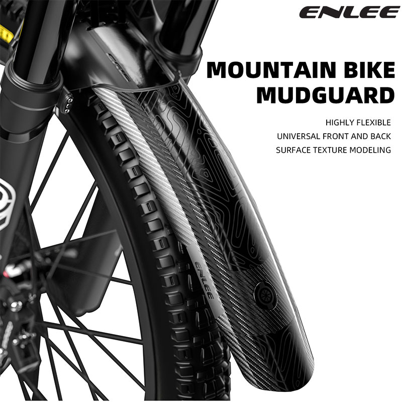 Mountain Biking In The Rain - Guardabarros ENLEE para bicicleta de montaña,