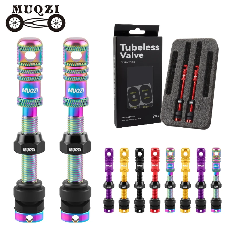 Tubeless Valve Core - Válvula Presta sin Cámara MUQZI, 45/55/65/75/85/100mm,