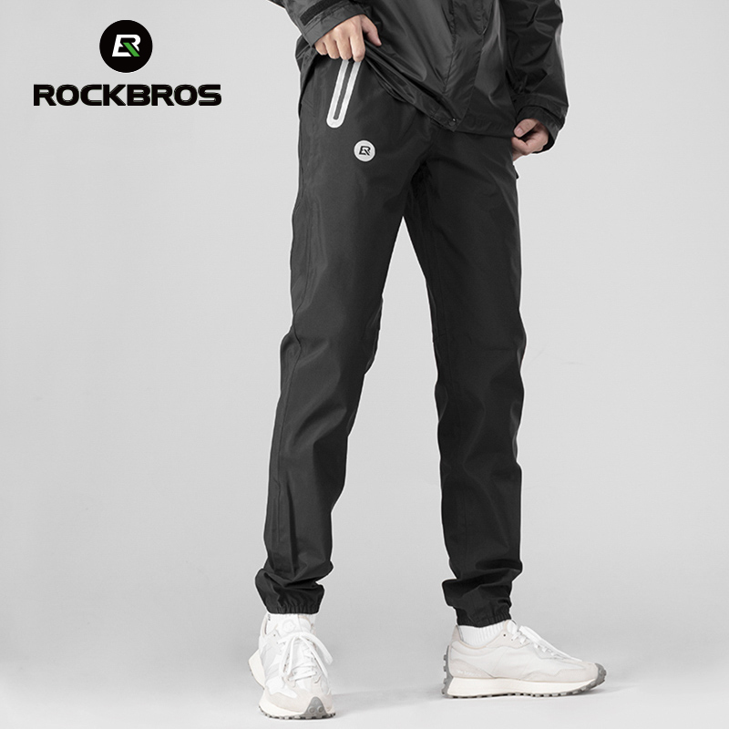 Mountain Biking In The Rain - ROCKBROS-pantalones de senderismo impermeables, transpirables, para
