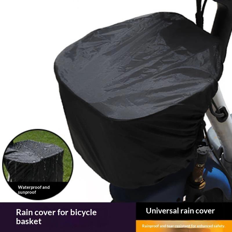 Mountain Biking In The Rain - Forro impermeable para cesta de bicicleta,