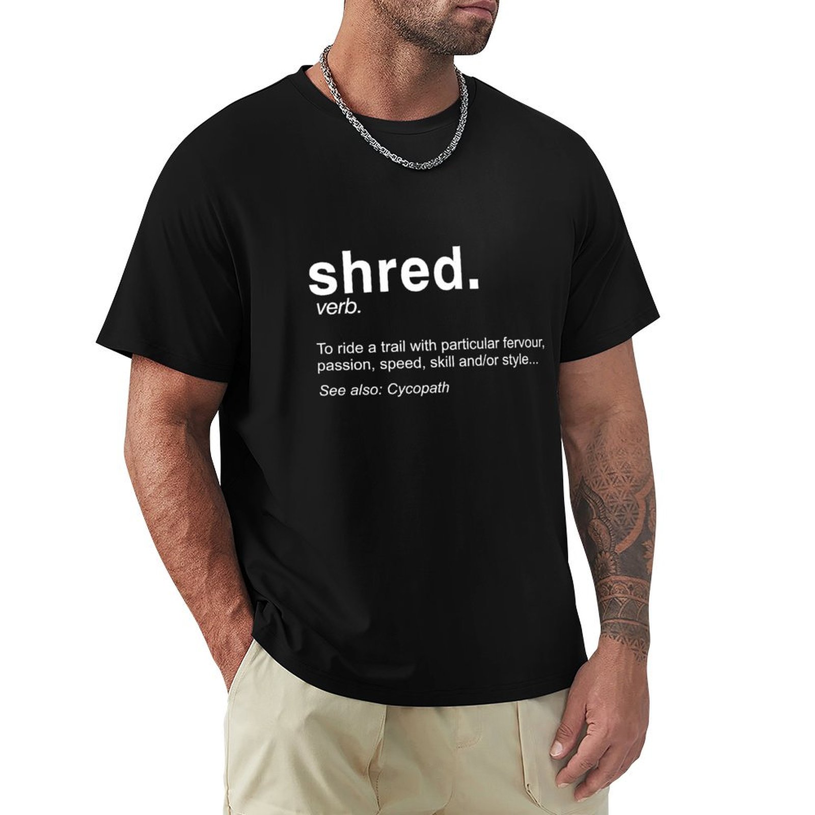 Mountain Biking Definition - Camiseta de Ciclismo de Montaña Shred