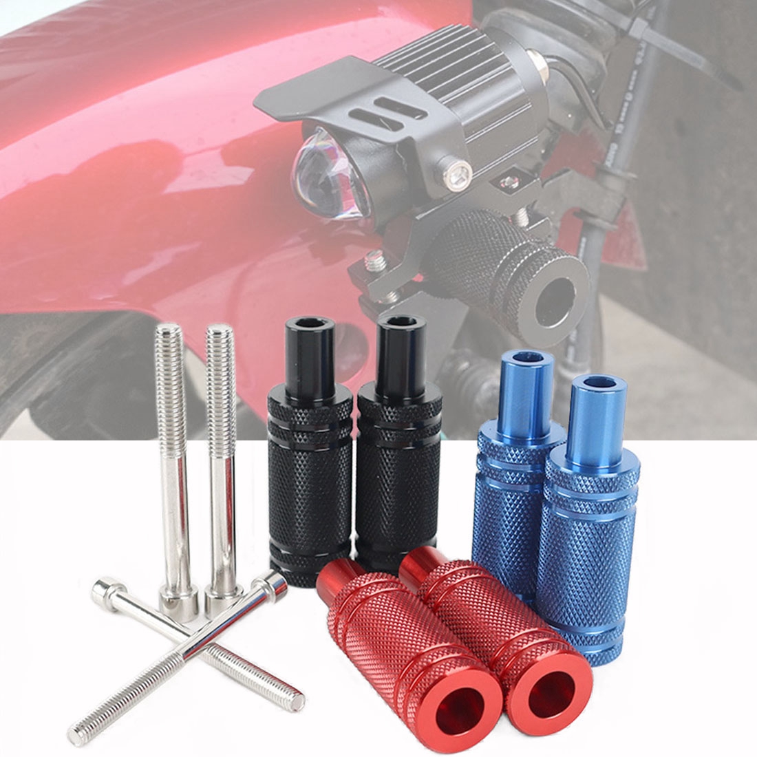 Xtreme Mountain Biking - Soporte ajustable para faro de motocicleta,