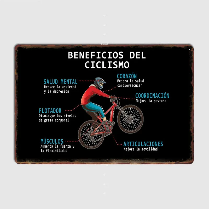 Póster de BENEFITS de ciclismo - Mountain Biking Benefits reseña y precio