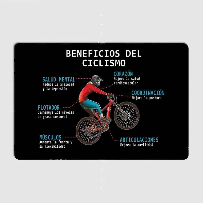 Póster de BENEFITS de ciclismo - Mountain Biking Benefits reseña y precio
