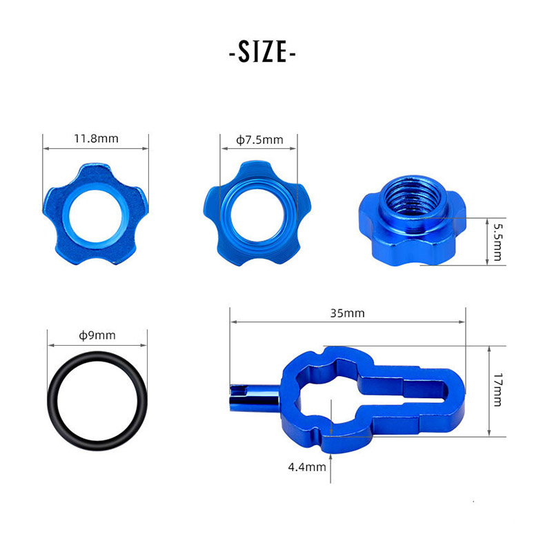 Toopre-Adaptador de tuerca de  - Tubeless Valve Core reseña y precio