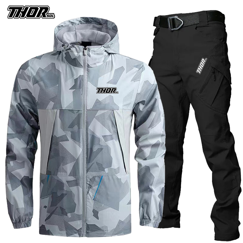 THORSOL-Conjunto De Jersey De  - Mountain Biking Jacket reseña y precio