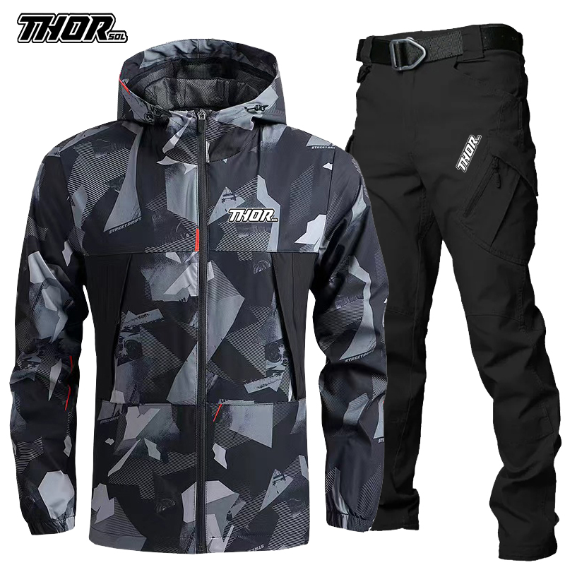 THORSOL-Conjunto De Jersey De  - Mountain Biking Jacket reseña y precio