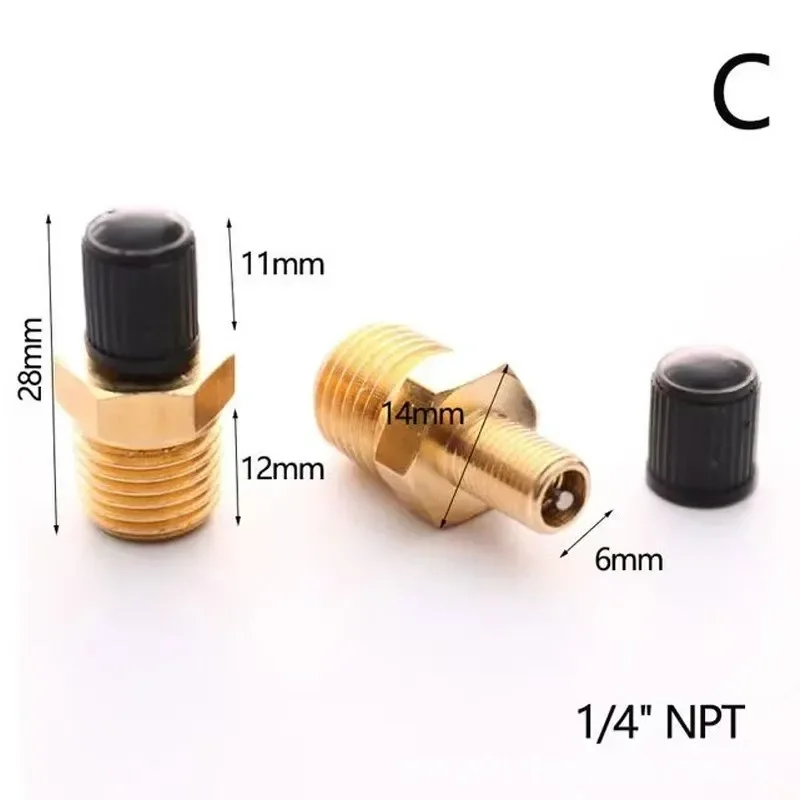 1/4 NPT 1/8 NPT M10 * 1 válvul - Tubeless Valve Core reseña y precio
