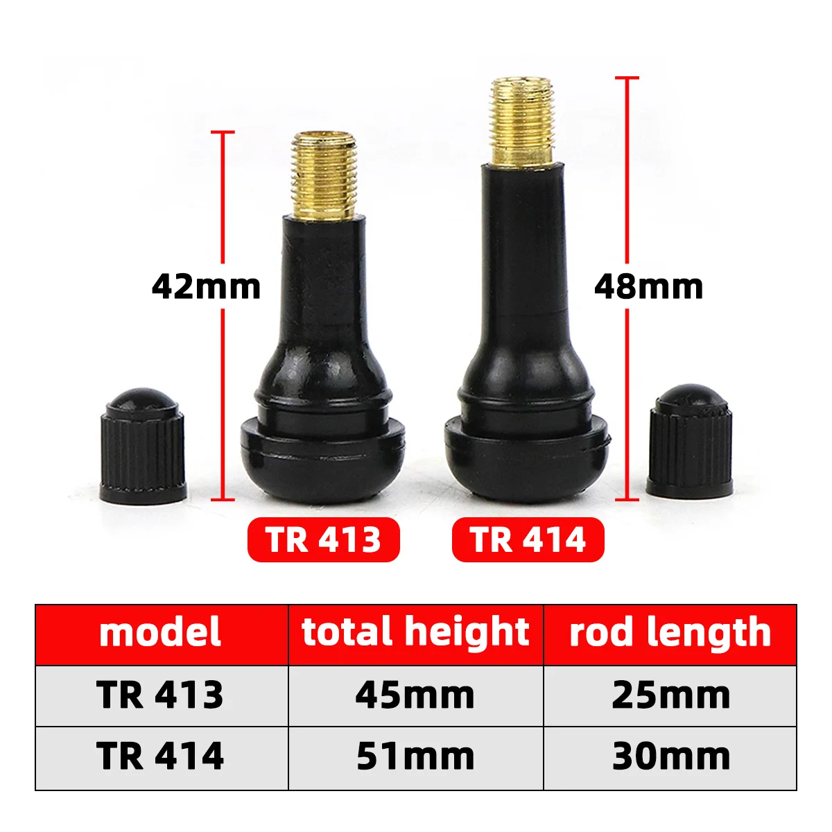 4/10/20/50/100PCS Válvulas de  - Tubeless Valve Core reseña y precio